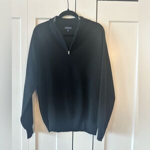 Peter Millar crown cashmere ssweater half zip size L